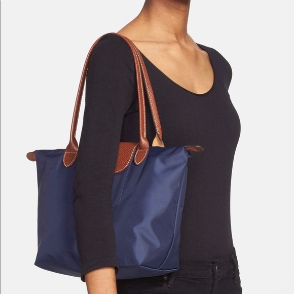 longchamp le pliage small shoulder tote bag